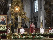 Pope Francis celebrates Pentecost Sunday Mass in St. Peter’s Basilica, May 23, 2021